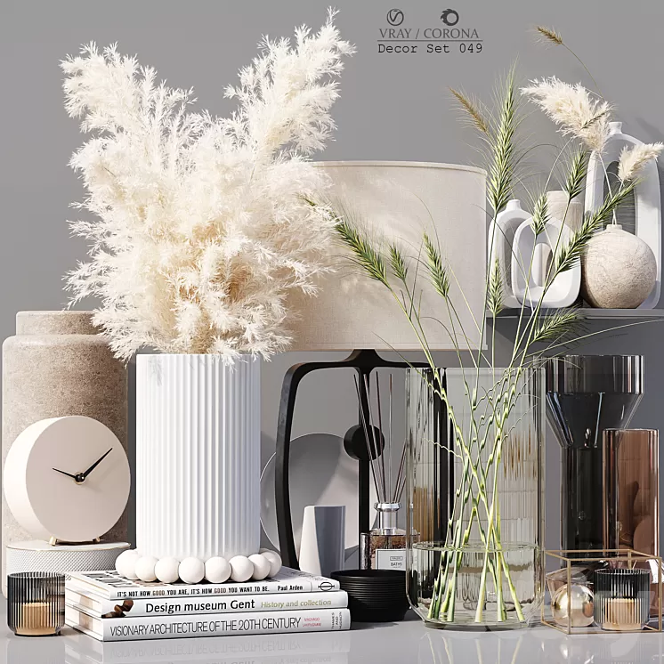 Decor Set 049 3D Model Free Download