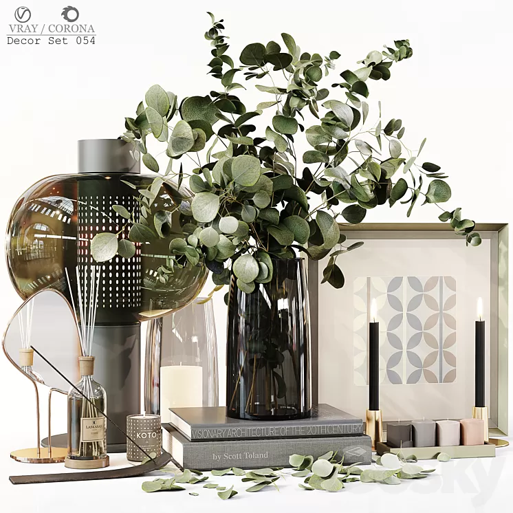 Decor Set 054 3D Model Free Download Decor Set 054 3D Model Free Download