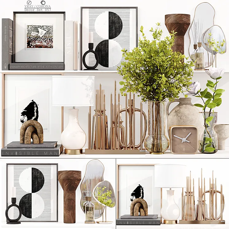 Decor Set 057 3D Model Free Download Decor Set 057 3D Model Free Download