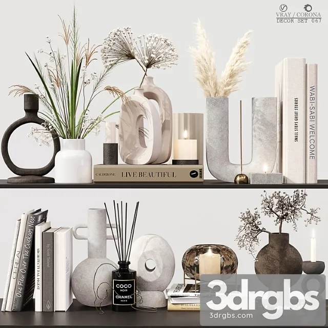 Decor Set 067 3D Model Download