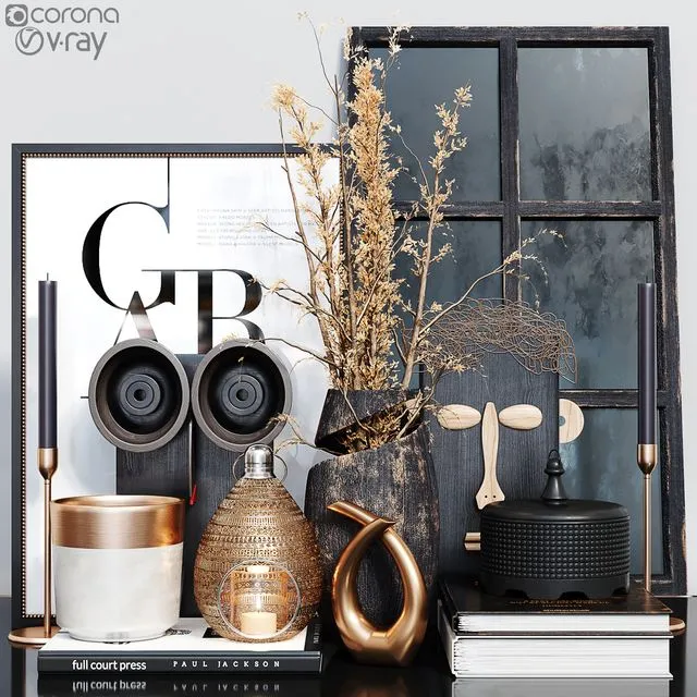 Decor Set 07 3D Model Decor Set 07 3D Model