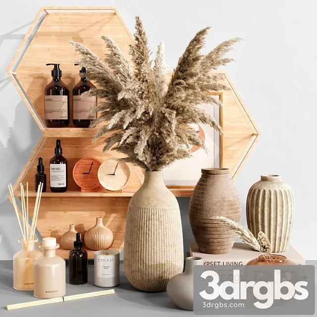 Decor Set 08 8 3D Model Download