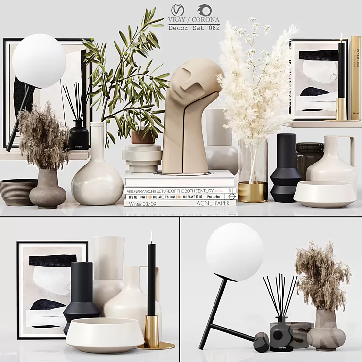 Decor Set 082 3D Model Free Download Decor Set 082 3D Model Free Download