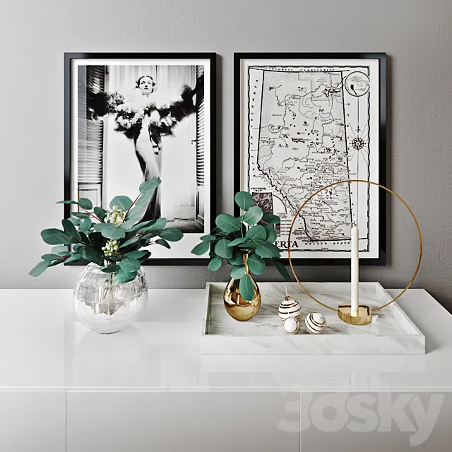 Decor Set 2 3D Model Decor Set 2 3D Model