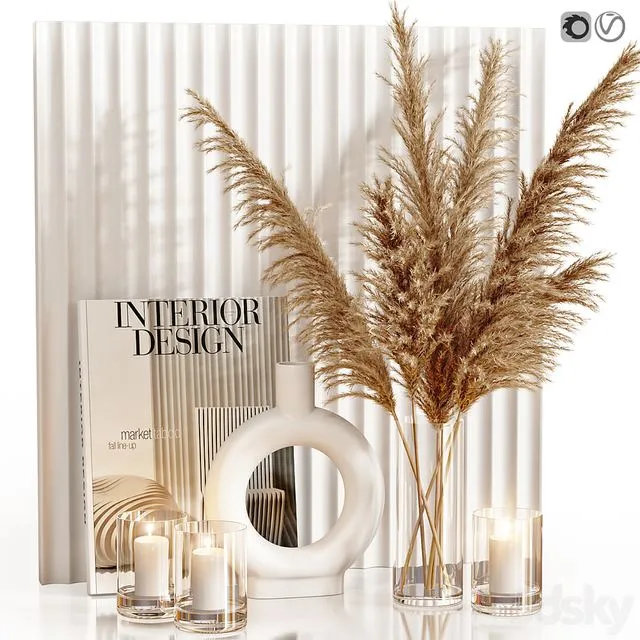 Decor set 28 3D Model Decor set 28 3D Model