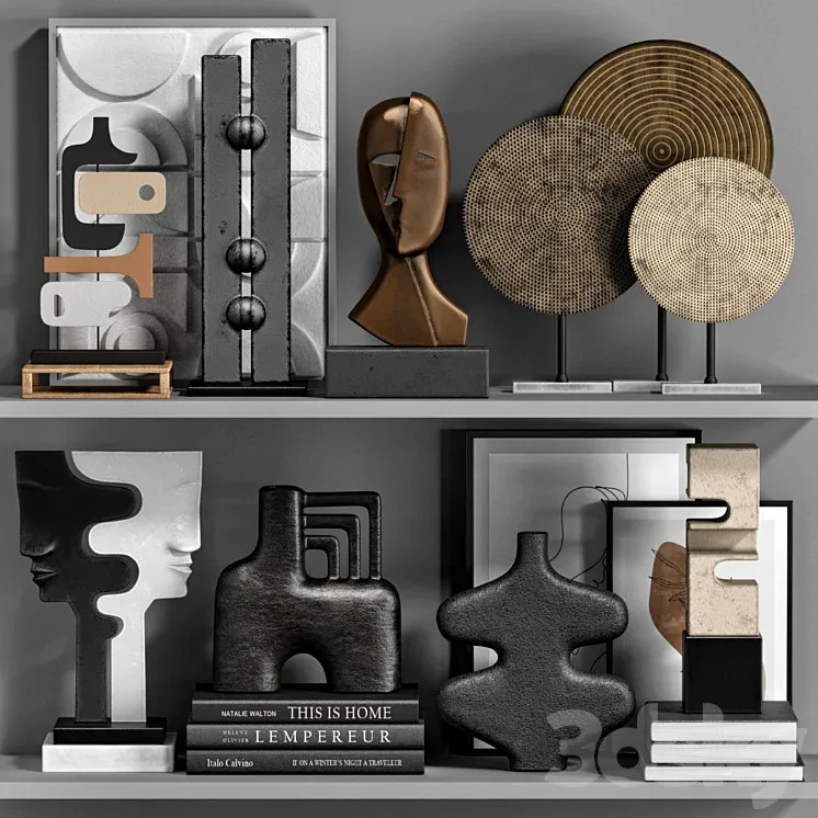 Decor set 28 3D Model Free Download Decor set 28 3D Model Free Download