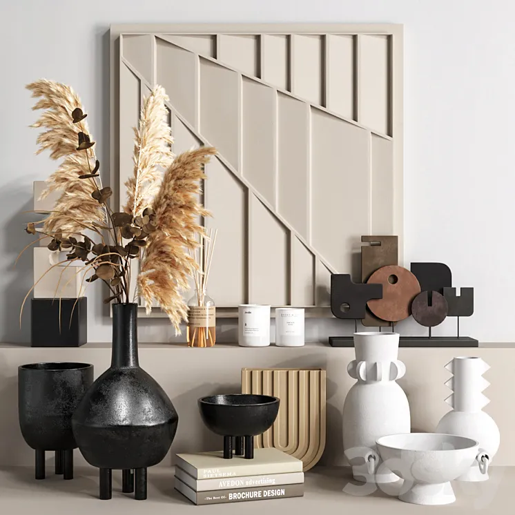 Decor set 32 3D Model Free Download Decor set 32 3D Model Free Download