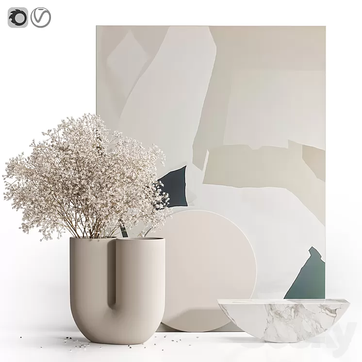 Decor set 33 3D Model Decor set 33 3D Model