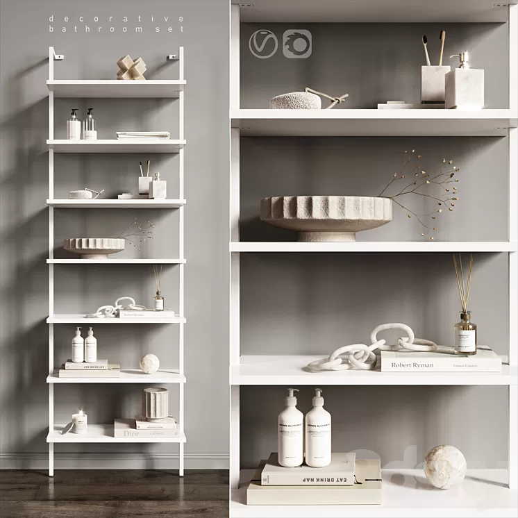 Decor set 3D Model Free Download Decor set 3D Model Free Download