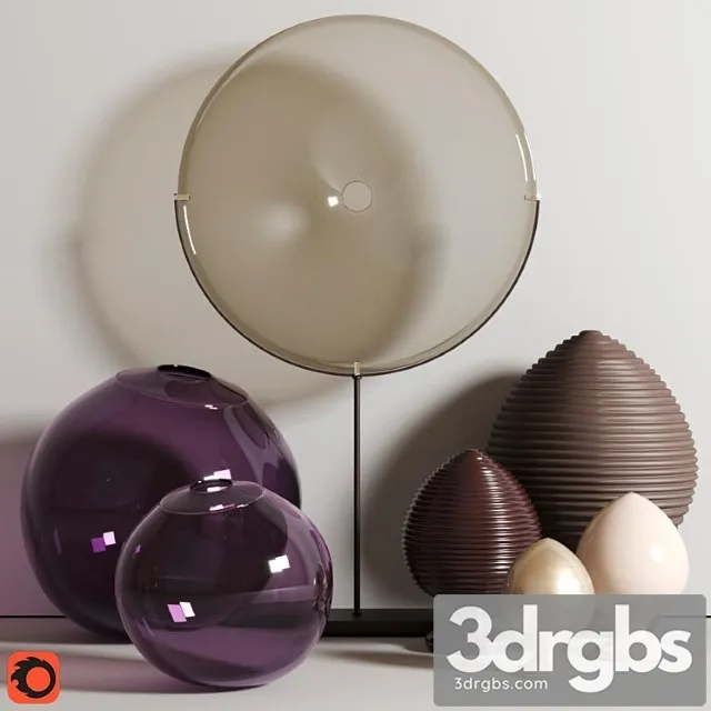 Decor set 3D Model Download Decor set 3D Model Download