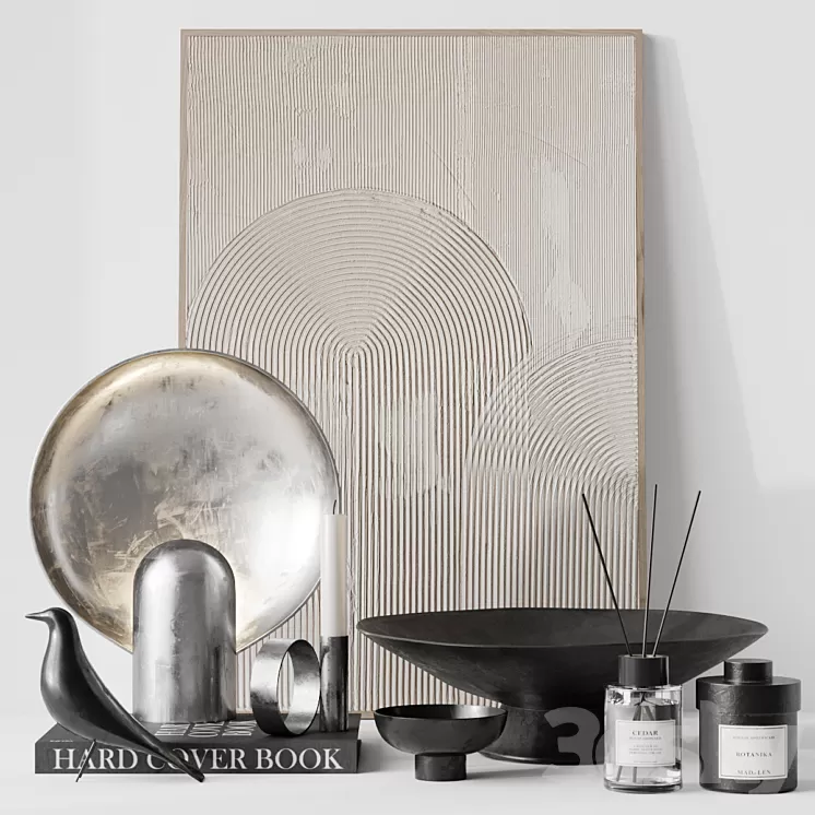 Decor set 5 3D Model Free Download