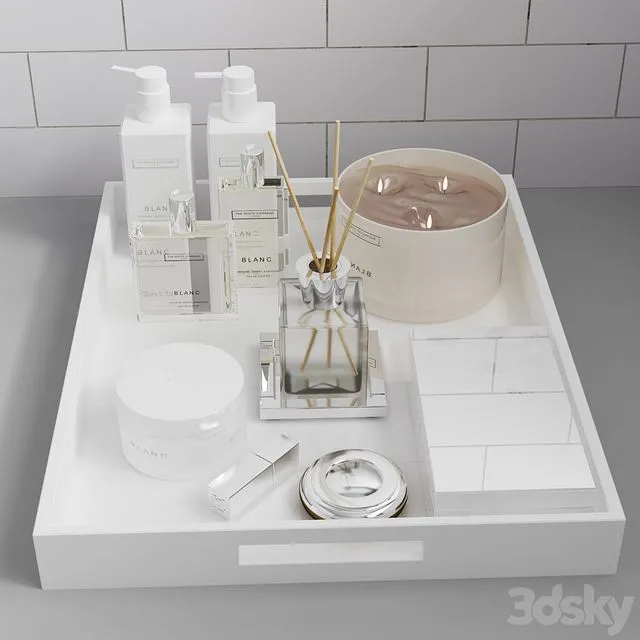 Decor Set Bathroom Set 3D Model