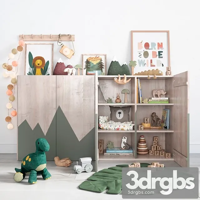 Decor Set For Children Rooms 3D Model Download