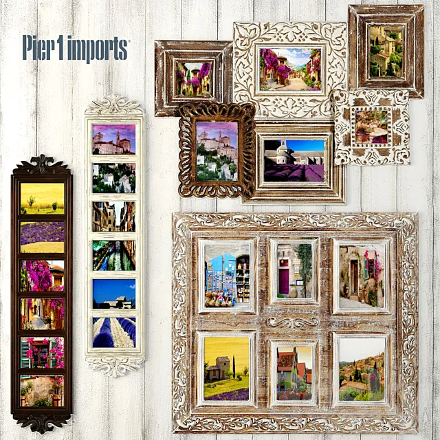 Decor. Set. Frames. classic frames. pictures. set. bleached. white. decorative. wooden 3DModel Decor. Set. Frames. classic frames. pictures. set. bleached. white. decorative. wooden 3DModel