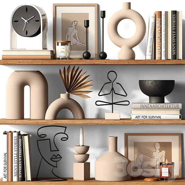 Decor set HARMONY 3DModel