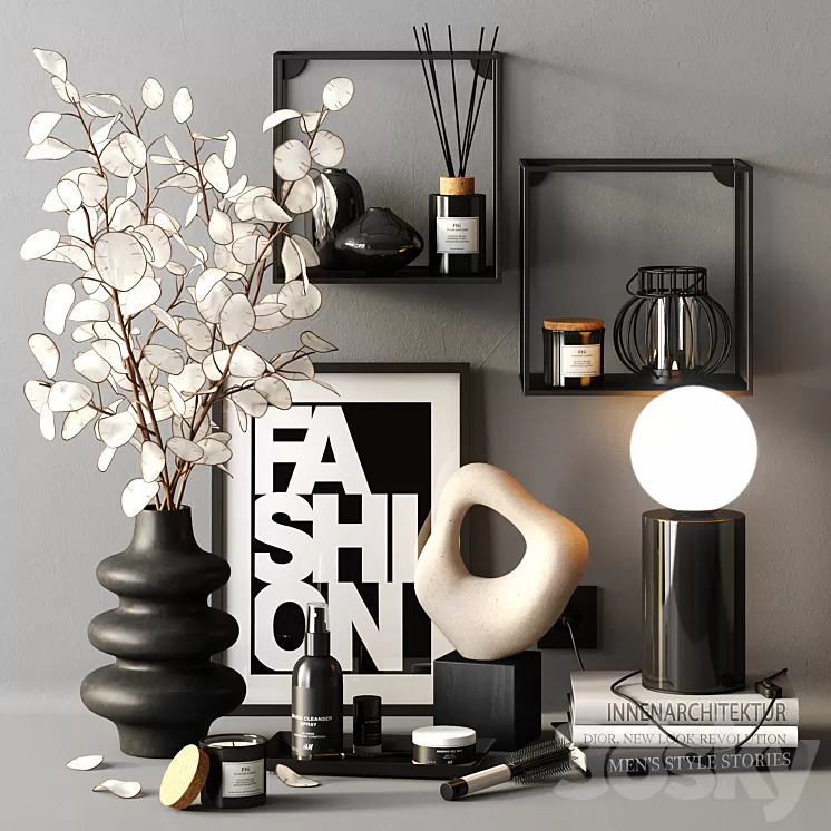 Decor set LUNARIA 2 3D Model