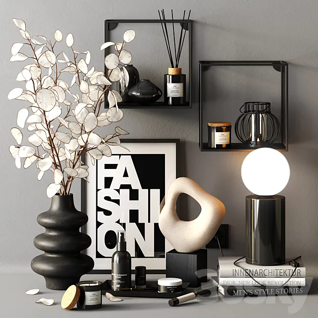 Decor set LUNARIA 2 3DModel