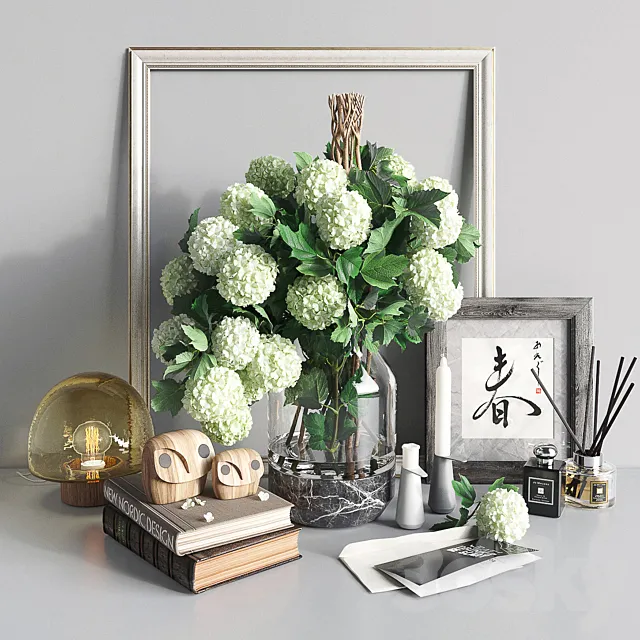 Decor set owls 3DModel