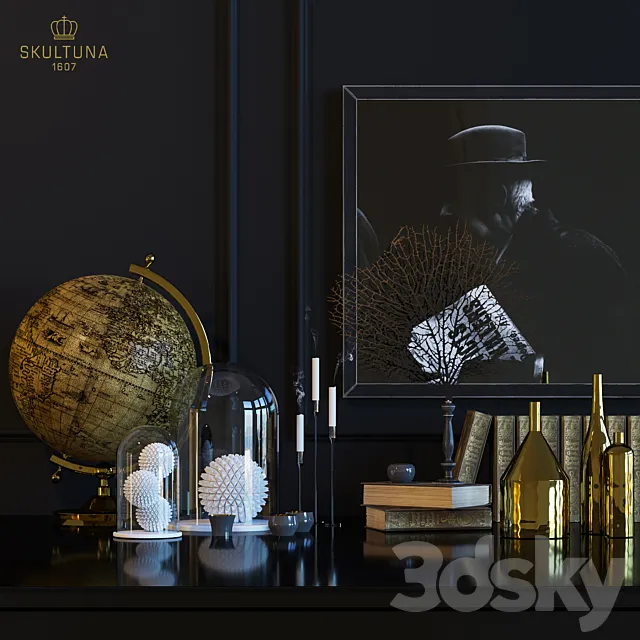 Decor set “Skultuna” 3D Model