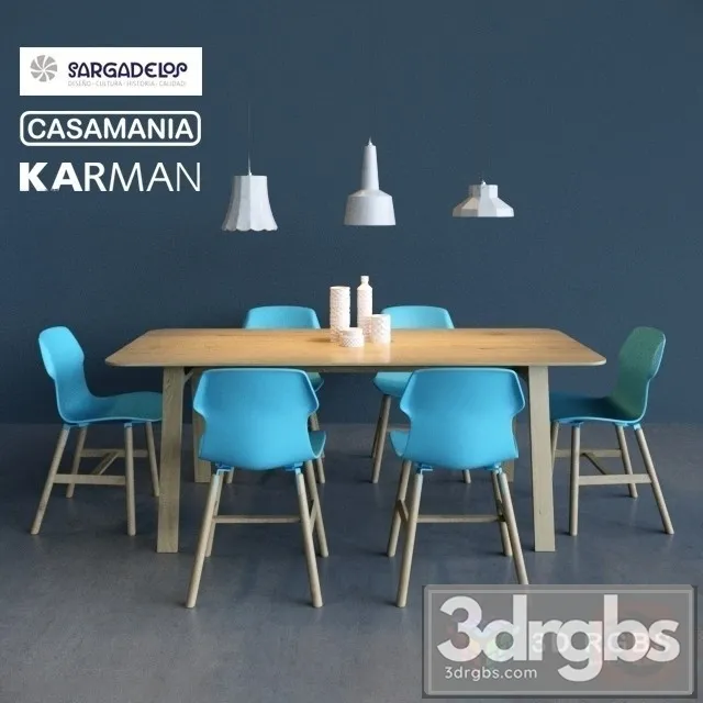 Decor Set Table and Chair 13 3D Model Download Decor Set Table and Chair 13 3D Model Download