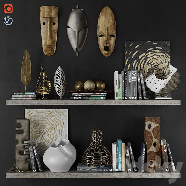 Decor set vol. 001 3DModel