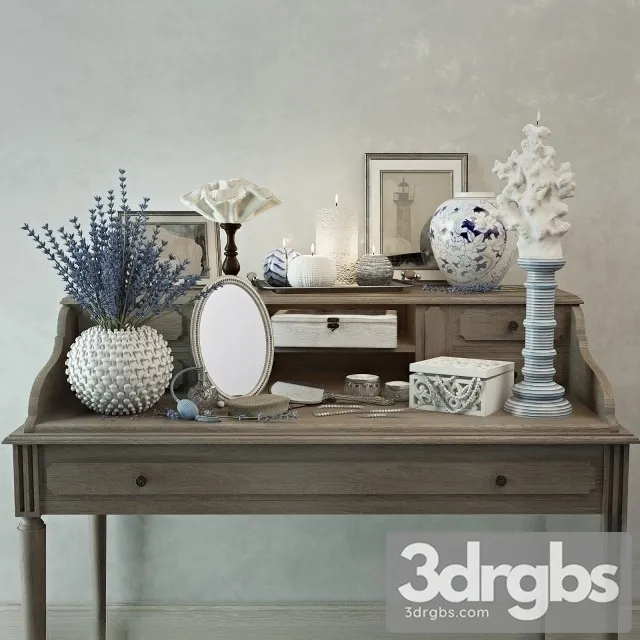 Decor Set Zara Home Lavanda 3D Model Download