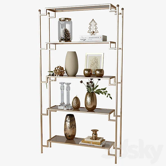decor shelf set 3D Model