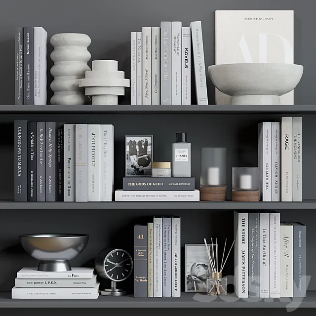 Decor shelf set 7 Pottery Barn 3DModel