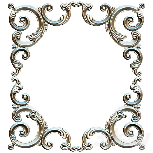 Decor. Square. Angle 3D Model