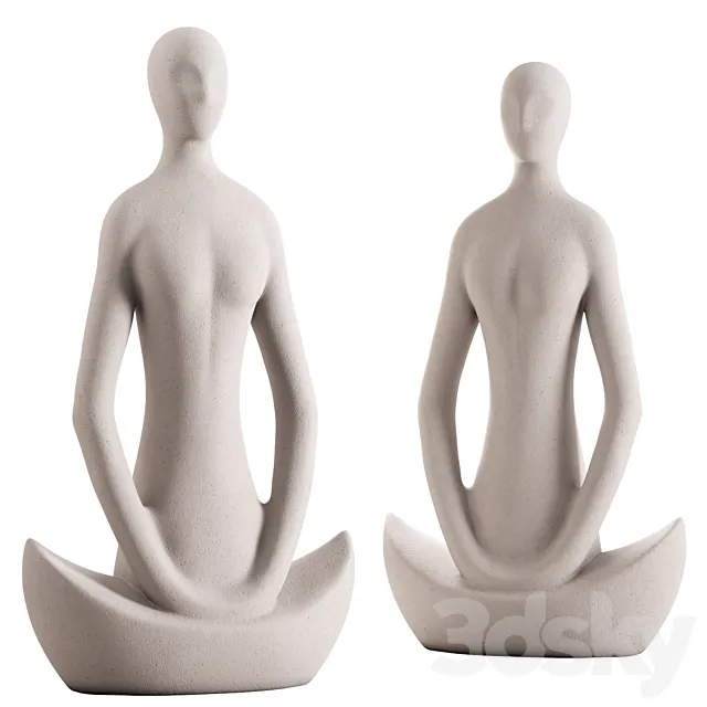 Decor table figure 3D Model