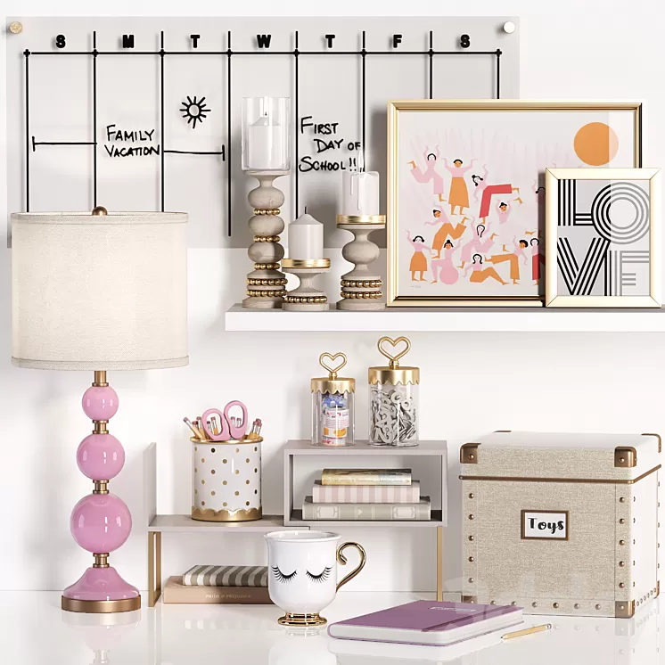 Decor & Toy for Kids & Teenager No.01 3D Model Free Download