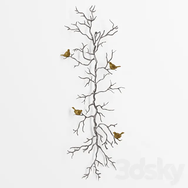 Decor wall metal “Branch” 3DModel Decor wall metal “Branch” 3DModel