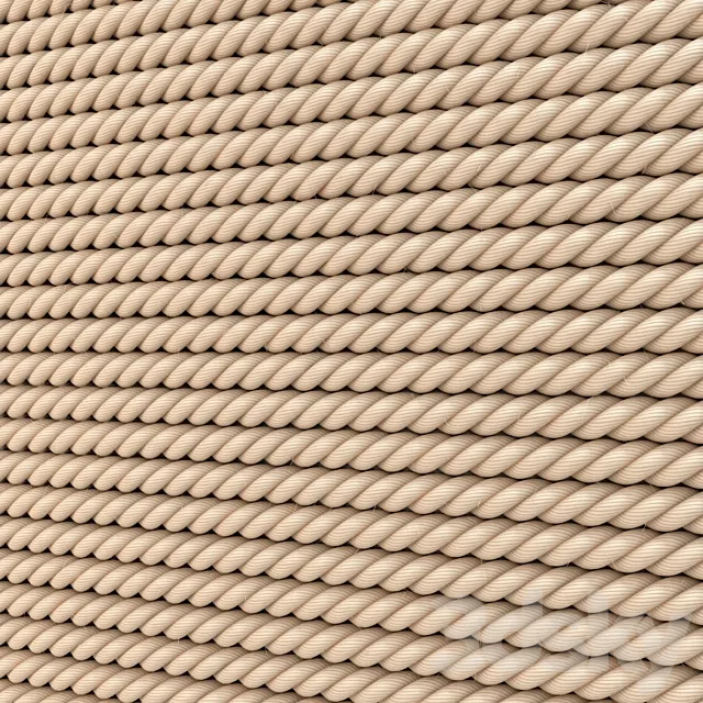 Decor Wall Ropes 3D Model Decor Wall Ropes 3D Model