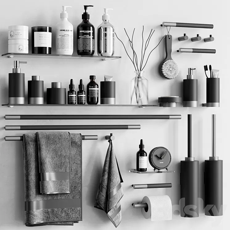 Decor Walther Club Accessories 3D Model