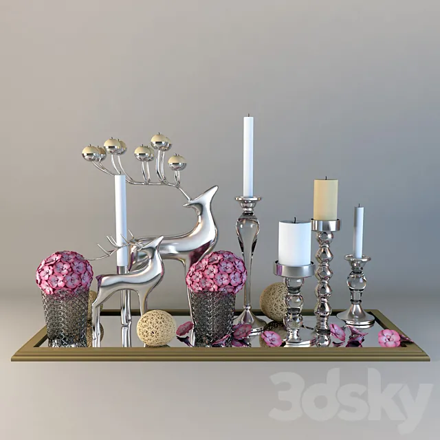 Decor with candles 3DModel