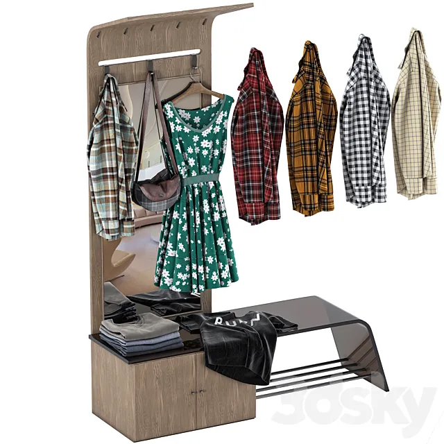 Decor With Clothes 3D Model Decor With Clothes 3D Model