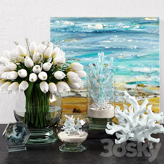 Decor with coral 3D Model