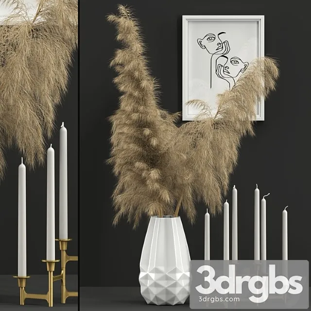Decor with katsura vase 3D Model Download