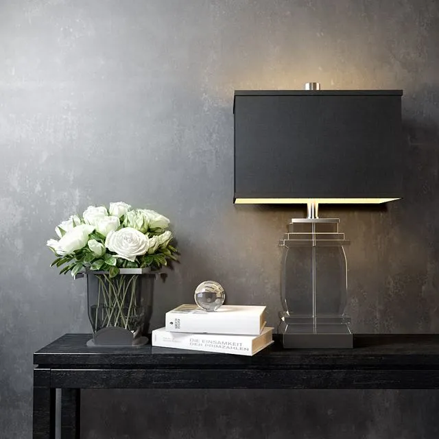 Decor with roses 3D Model