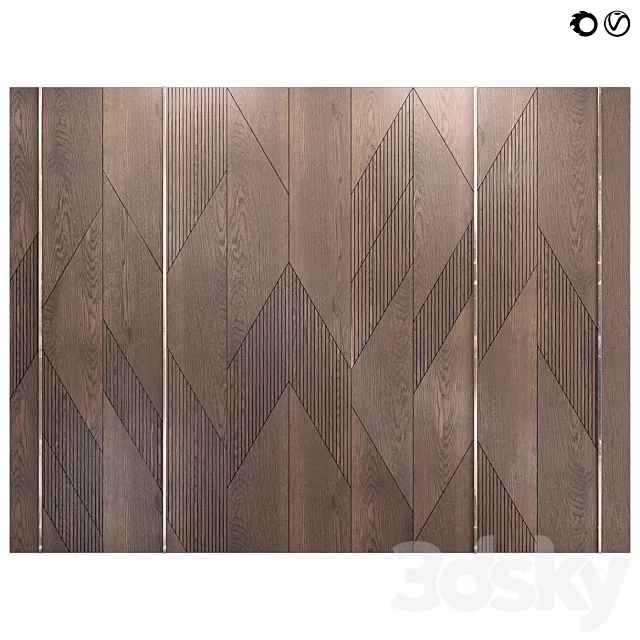 Decor wood Panel 52 3D Model Decor wood Panel 52 3D Model