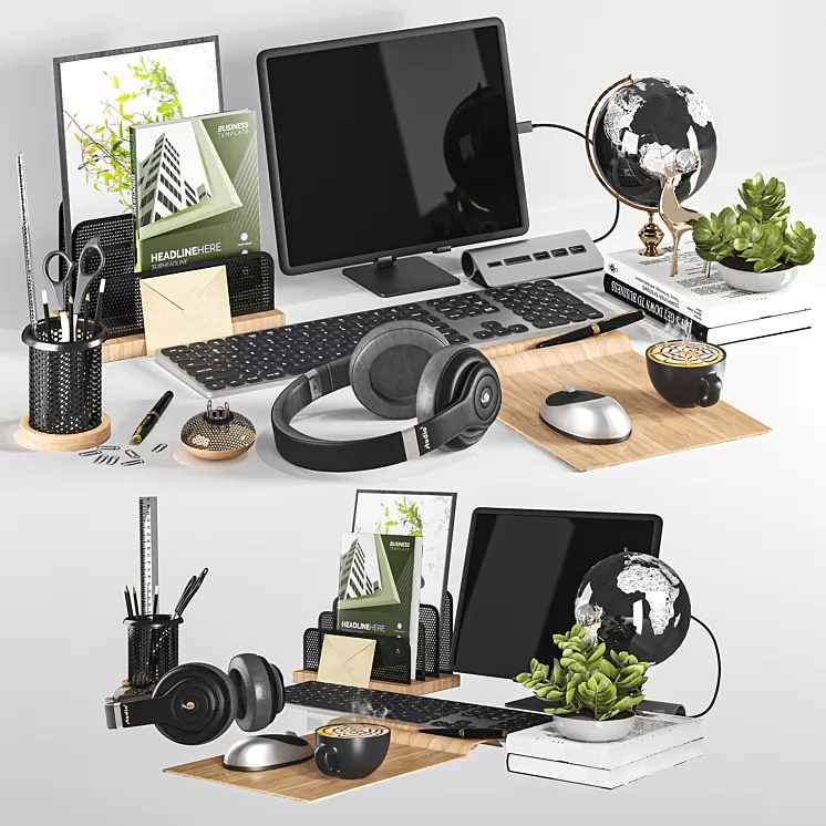 Decor Workspace 3D Model Free Download