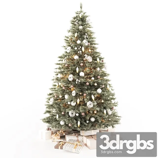 Decorated christmas tree model with gifts 3D Model Download Decorated christmas tree model with gifts 3D Model Download
