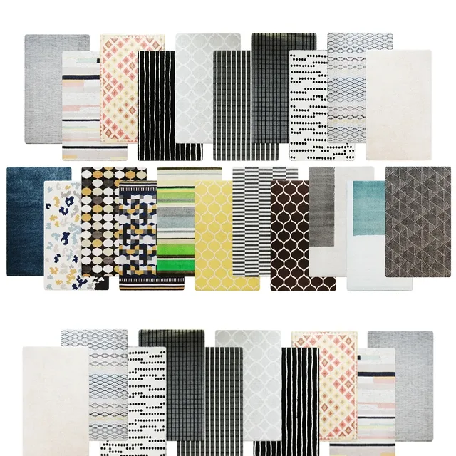 decoration – 32 IKEA Rug collection 3D Model