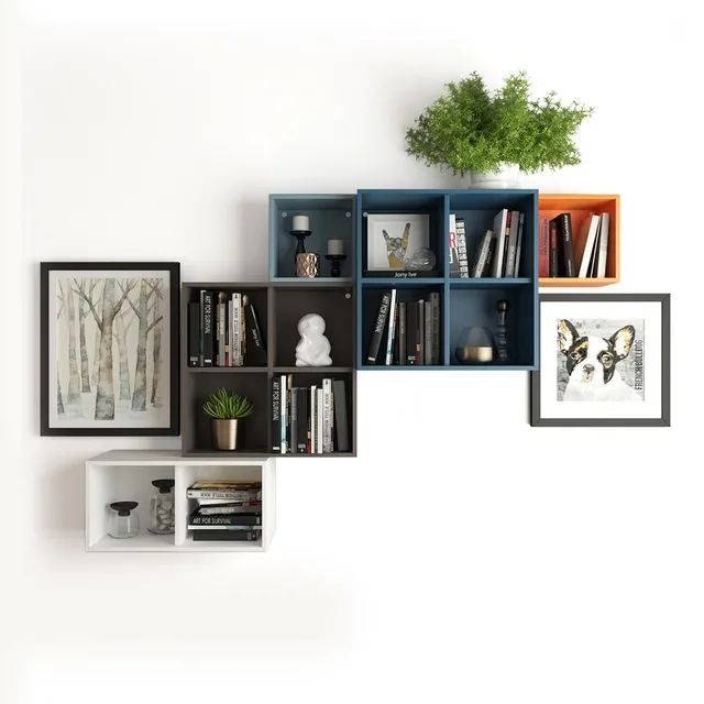 decoration – A combination of wall cabinets Ikea 3D Model