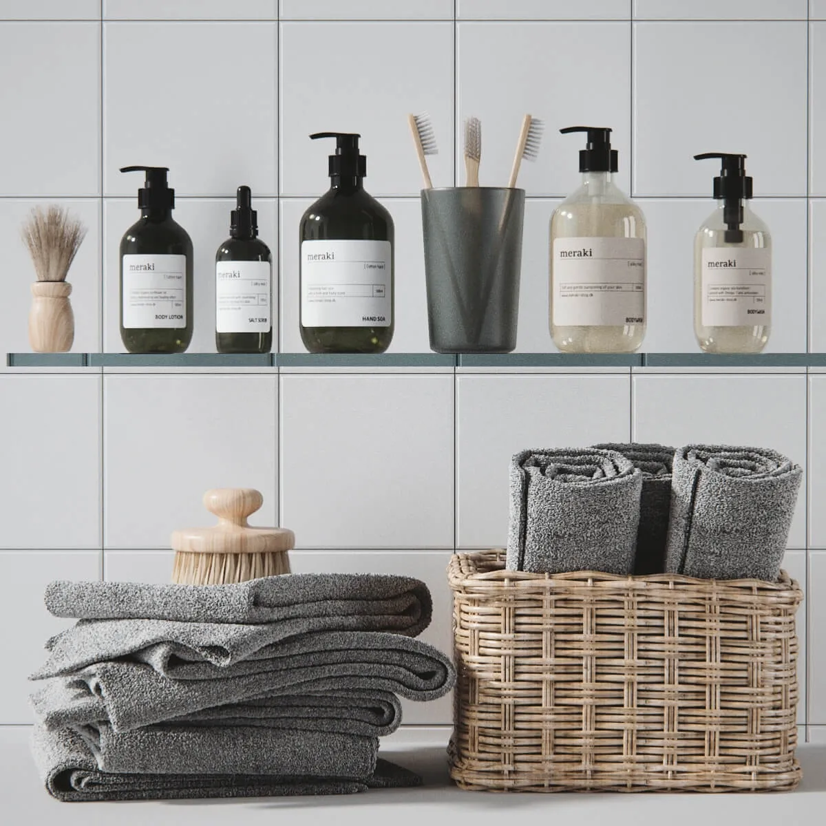 decoration – Accessories decor and cosmetics for bathroom 3D Model