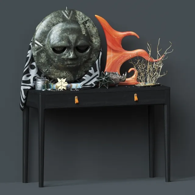 decoration – African figurines 3D Model