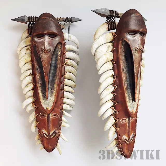 decoration – African Shaman Mask 3D Model decoration – African Shaman Mask 3D Model