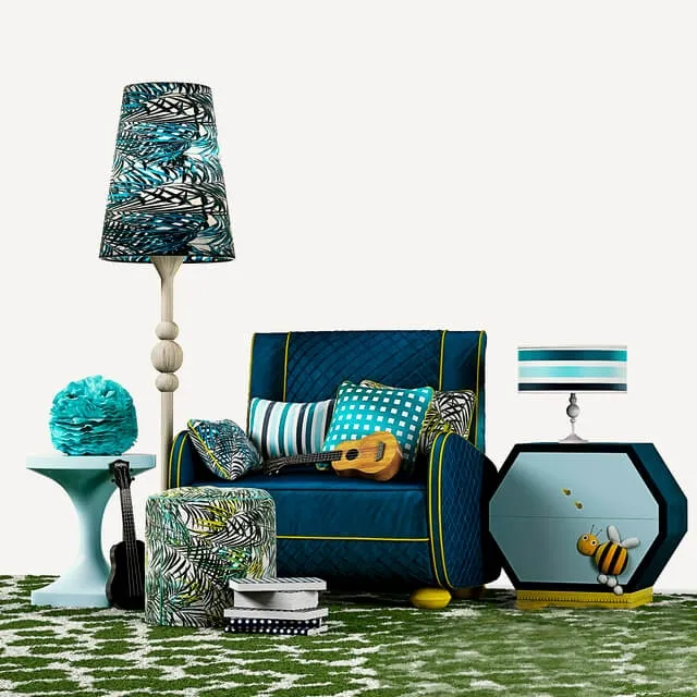 decoration – Alta moda honey decorative set 3D Model