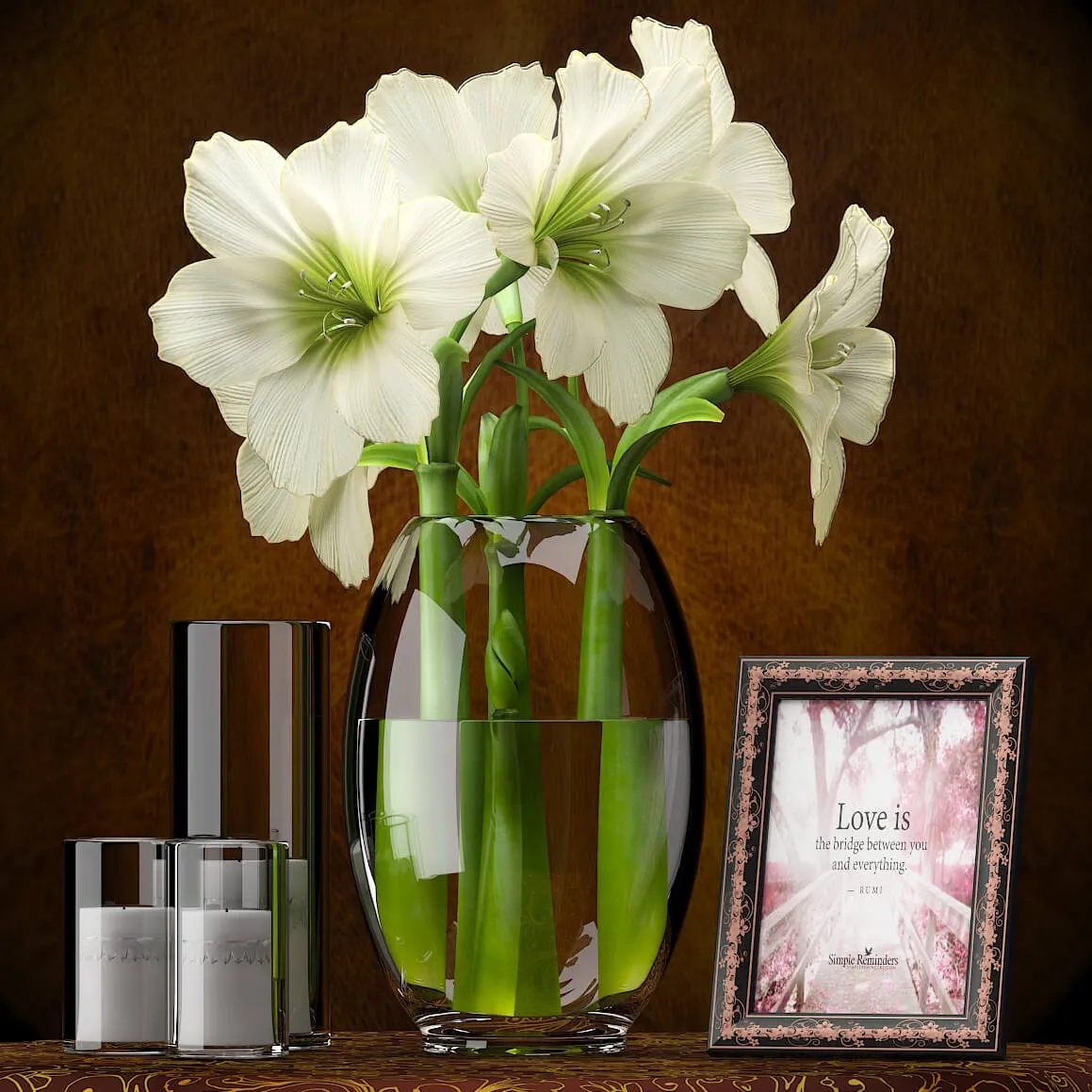 decoration – Amaryllis 01 3D Model decoration – Amaryllis 01 3D Model