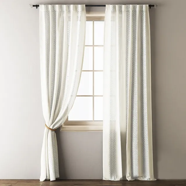 decoration – Anthropologie Lace Curtains 3D Model